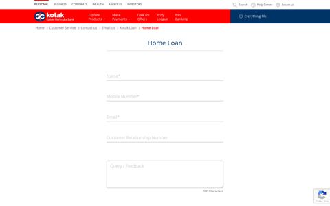 Home Loan - Kotak Mahindra Bank