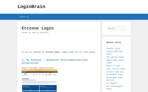 etczone login - LoginBrain