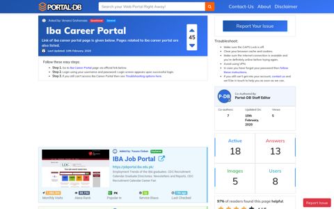 Iba Career Portal