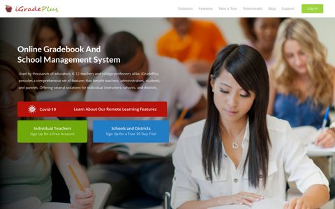 iGradePlus Online Gradebook and School Management System