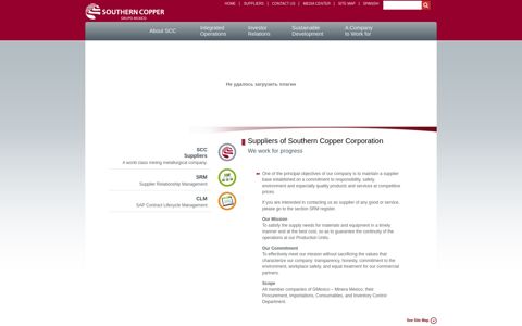 suppliers - Southern Copper Corporation