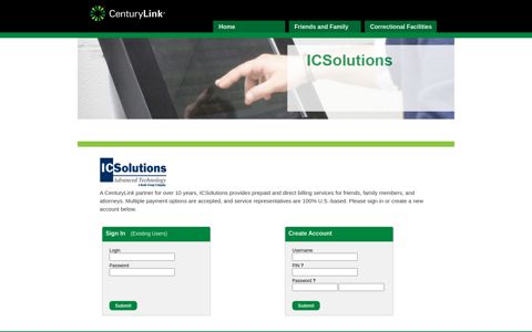 Century Link | Corrections | ICSolutions - ICS Corrections, Inc.