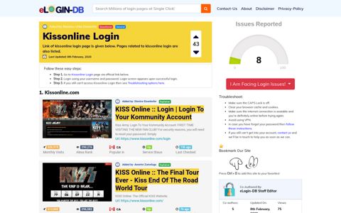 Kissonline Login - A database full of login pages from all over ...