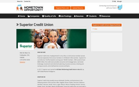 Superior Credit Union — Hometown Opportunity