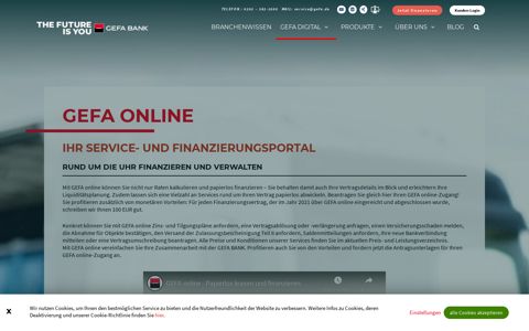 GEFA online: Ihr digitales Service- und Finanzierungsportal