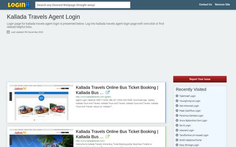 Kallada Travels Agent Login - Loginii.com