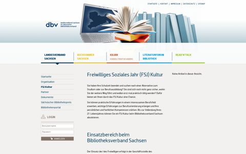 FSJ Kultur - Deutscher Bibliotheksverband in Sachsen