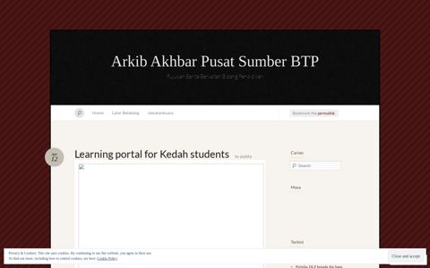 Learning portal for Kedah students | Arkib Akhbar Pusat Sumber BTP