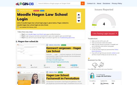 Moodle Hagen Law School Login