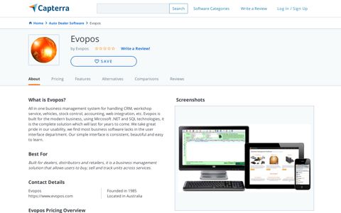 Evopos Reviews and Pricing - 2020 - Capterra