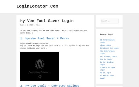 Hy Vee Fuel Saver Login - LoginLocator.Com