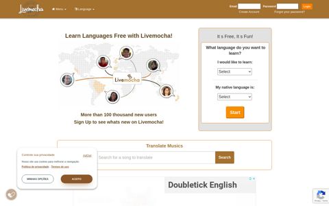 Livemocha: Learn Languages Free, speak spanish and french.