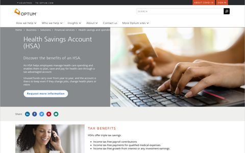 Health Savings Account (HSA) - Optum