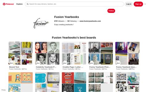 Fusion Yearbooks (fusionyearbooks) on Pinterest