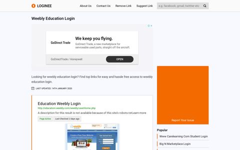 Weebly Education Login
