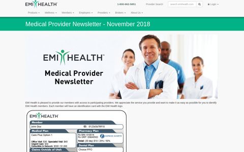 Providers | Newsletter - EMI Health