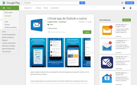 Email app de Outlook e outros – Apps no Google Play