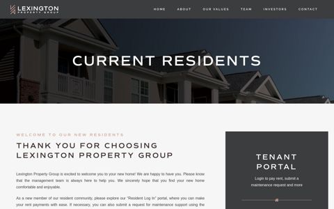 Current Residents - Lexington Property Group