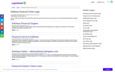 Edelman Financial Client Login Edelman Financial Engines - https ...