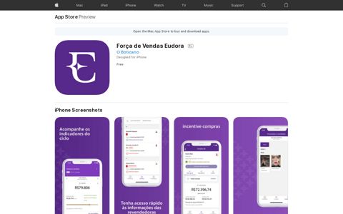 ‎Força de Vendas Eudora on the App Store