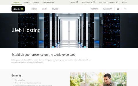 Web hosting - Etisalat UAE