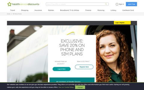 EE Perks Portal | Health Service Discounts | Over 2m Members