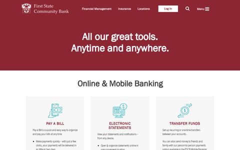 Online Banking - First State Community Bank
