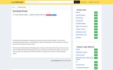 Login Enerbank Portal or Register New Account