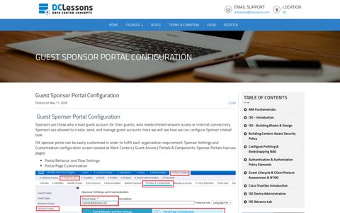 Guest Sponsor Portal Configuration - DCLessons