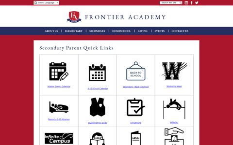 Infinite Campus Parent Portal - Frontier Academy