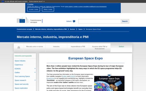 European Space Expo | Mercato interno, industria ...