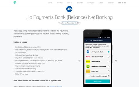 Jio Payments Bank (Reliance) Net Banking - Cointab
