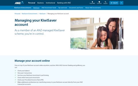 Managing your KiwiSaver account | ANZ