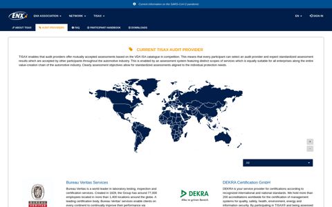 TISAX Audit Provider · ENX Portal