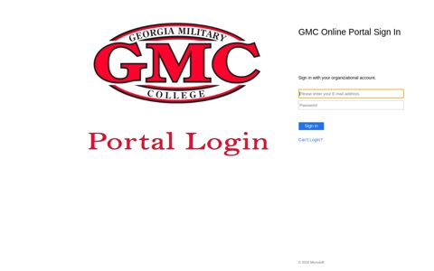 GMC Online Portal Sign In