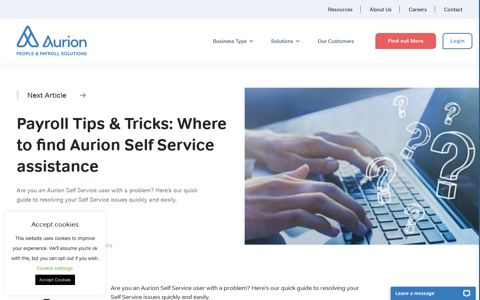 Aurion Self Service Assistance | Aurion People & Payroll ...
