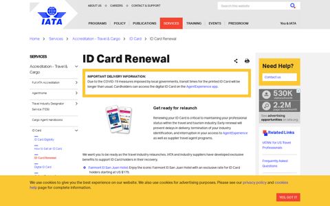 ID Card Renewal - IATA