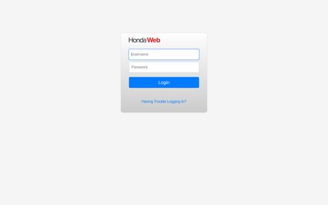 Hondaweb/Supplier Portal