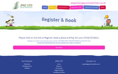 Register & Book | JPAC Ltd Out of School Clubs | Out of ...