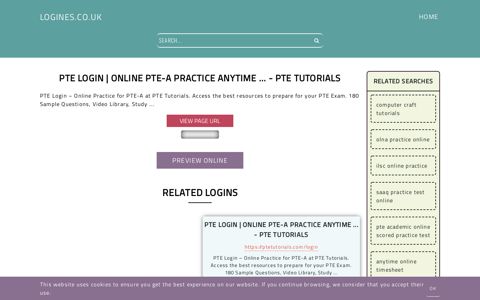 PTE Login | Online PTE-A Practice Anytime ... - PTE Tutorials ...