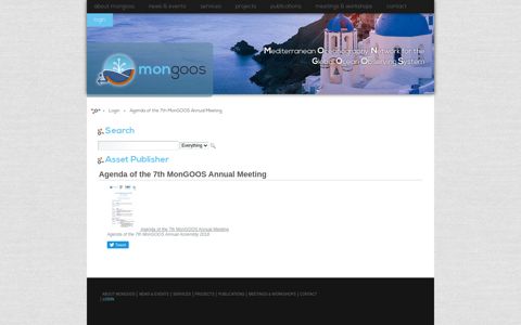 Agenda of the 7th MonGOOS Annual Meeting - Login ...