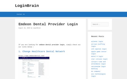 emdeon dental provider login - LoginBrain