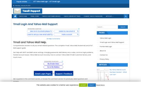 Ymail Login -Yahoo Mail Login/Sign In Help | www.yahoomail ...