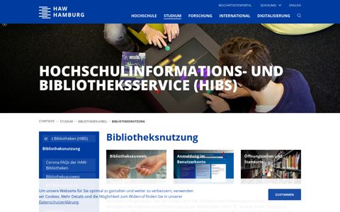 Bibliotheksnutzung - HAW Hamburg