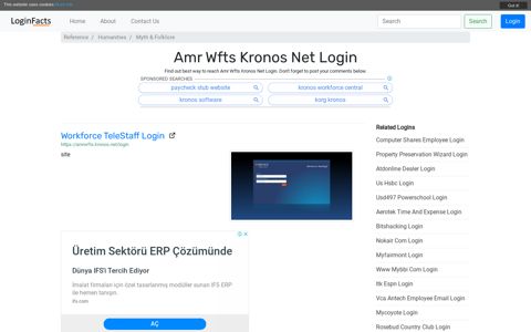 Amr Wfts Kronos Net - Workforce TeleStaff Login - LoginFacts