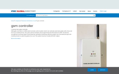gsm controller - IFSEC Global Directory