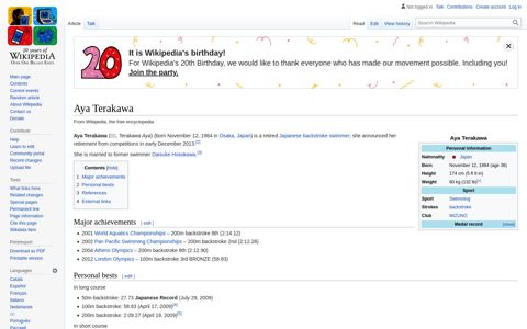 Aya Terakawa - Wikipedia