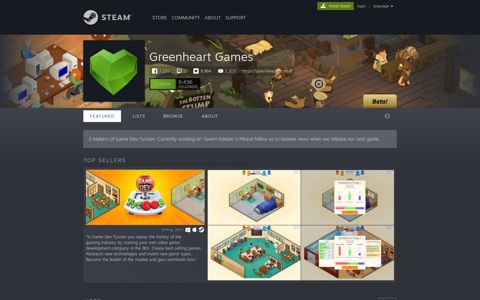 Greenheart Games - Steam Developer