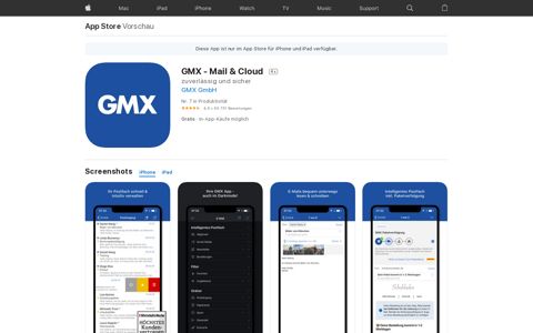 ‎GMX - Mail & Cloud im App Store