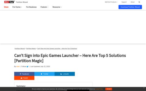 Can't Sign into Epic Games Launcher – Here Are Top 5 ...